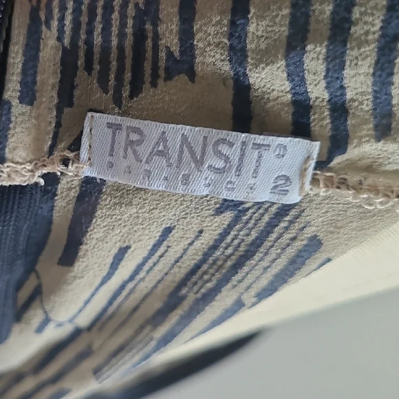 Chic Beige and Blue Strappy Mini Dress - Picture 2 of 6